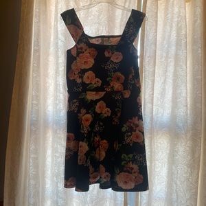 Off shoulder floral print dress